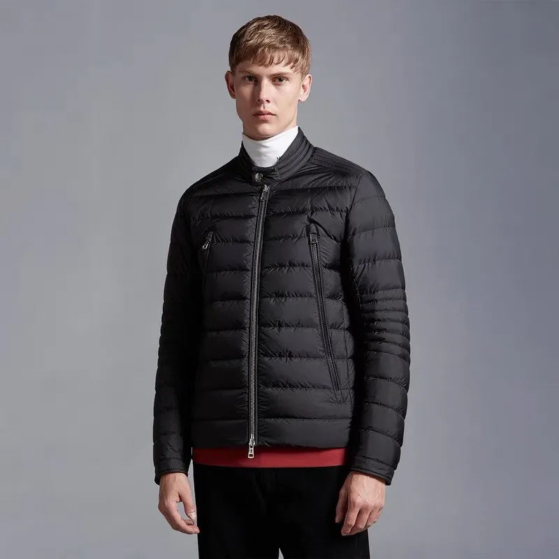 

Autumn and winter male Stand collar Down jacket Y2K Casual jacket Big pocket Locomotive wind warm Fashion clothing movement coat