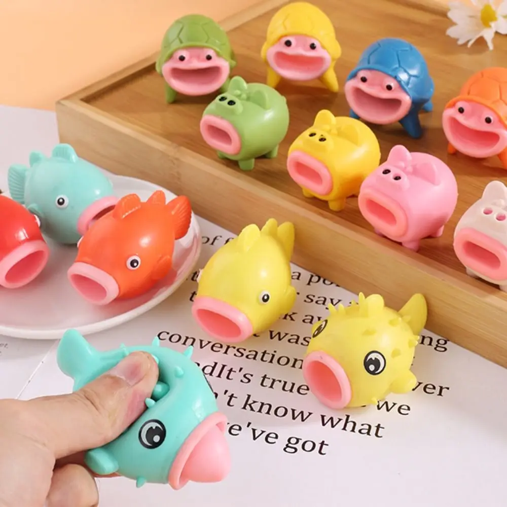 

Squeeze Sensory Toys Tortoise Squeeze Toy Fish Fidget Toys Soft Stretch Squeezing Cartoon Cute Kawaii Mini Pig Squeeze Toy