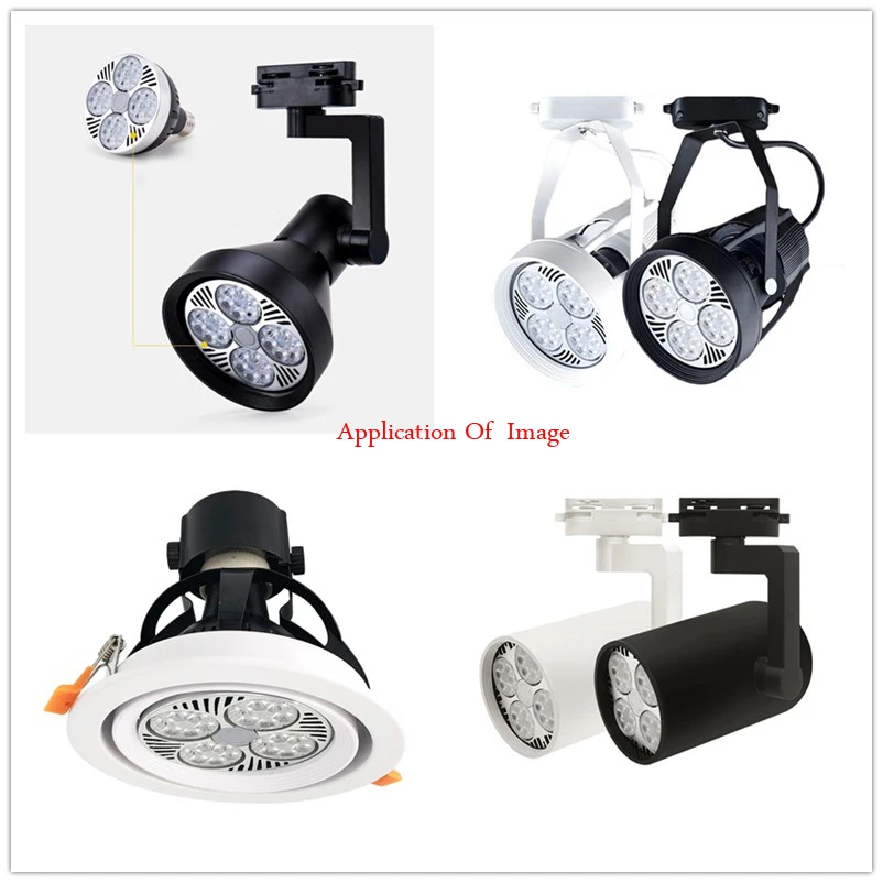 높은 밝은 E27 PAR30 LED 스포트 라이트 전구 램프 35W 40W 45W 실내 조명 AC220 Led 트랙 조명, 집 거실 상점