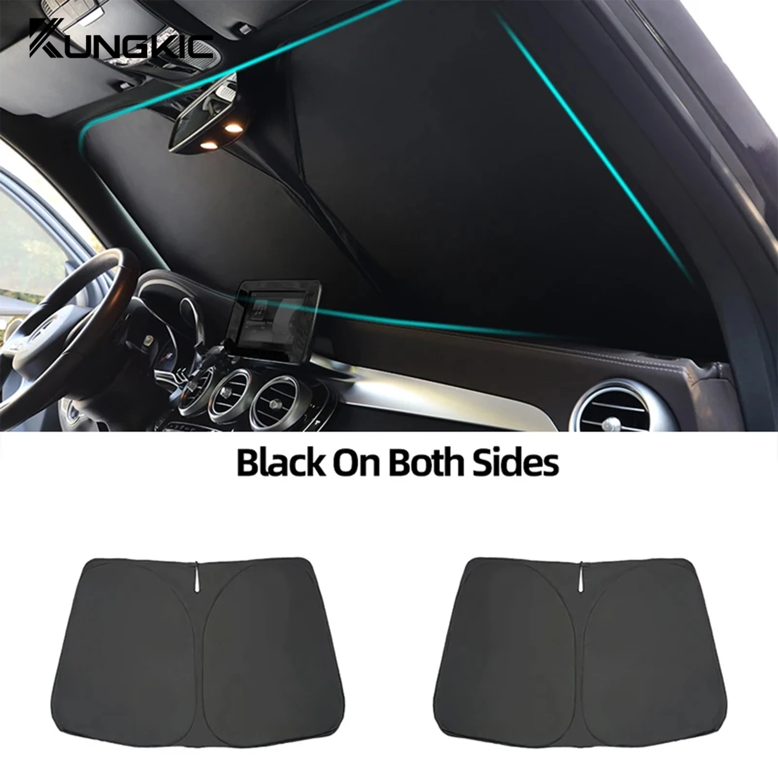For Skoda Kodiaq 2017-2025 Accessories Magnetic Custom Car Sunshade Visor Mesh Curtains Side Window Sun Shade UV Heat Sunshield - View #4