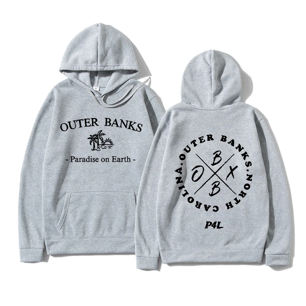 Outer Banks Hoodies Women/Men Aesthetic Sweatshirts Winter Fleece Clothing Unisex OBX North Carolina Vintage Casaul Pullovers