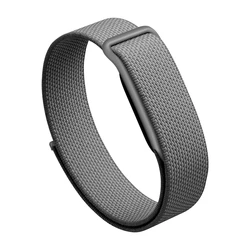 Breathable Nylon Loop Braided Watch Strap - Quick - Dry, Velcro Closure, Outdoor Wristband Replacement (Deep Grey)