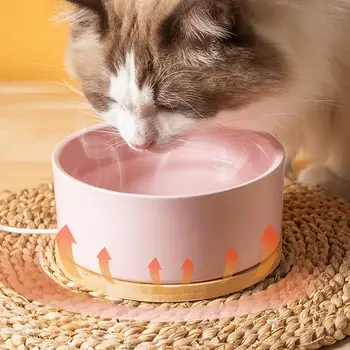 Pet Dog Bowl Winter Heated Pet Food Bowl Automatic Constant Temperature Electric Heating Bowl Dog Cat Water Dispenser Pet Feeder 1