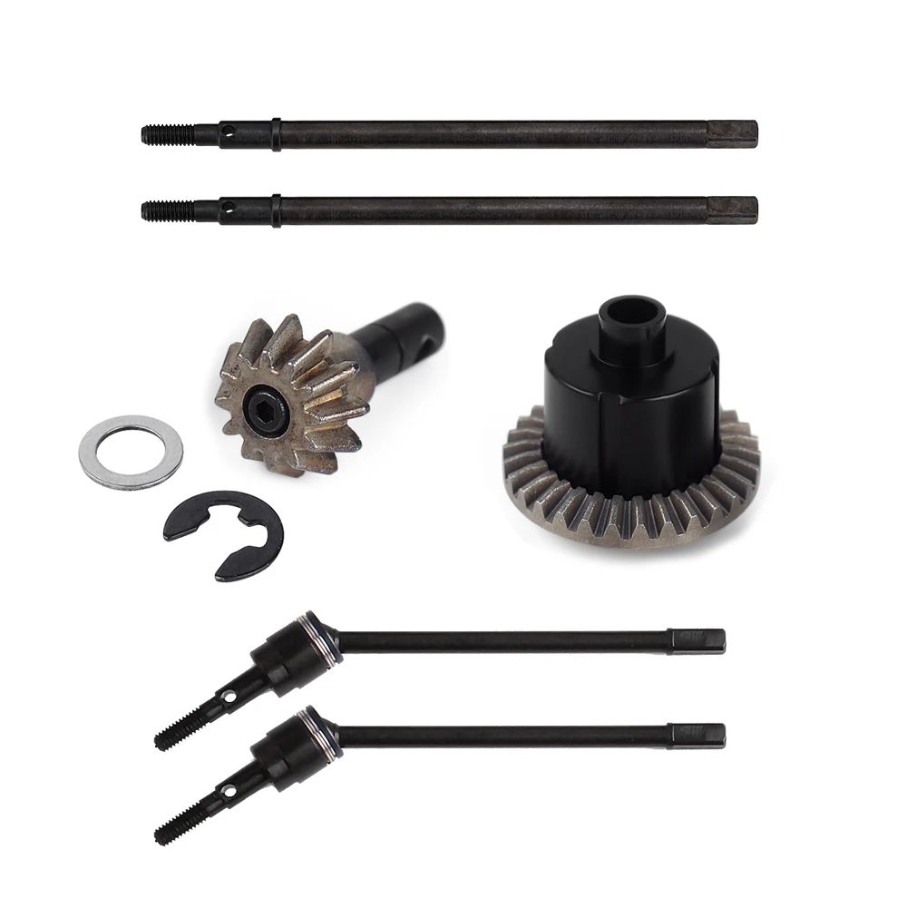 

Metal Front/Rear Dogbone Shaft Axle Gear Set for 1/10 RC Crawler INJORA 90046 Axles Upgrade Parts