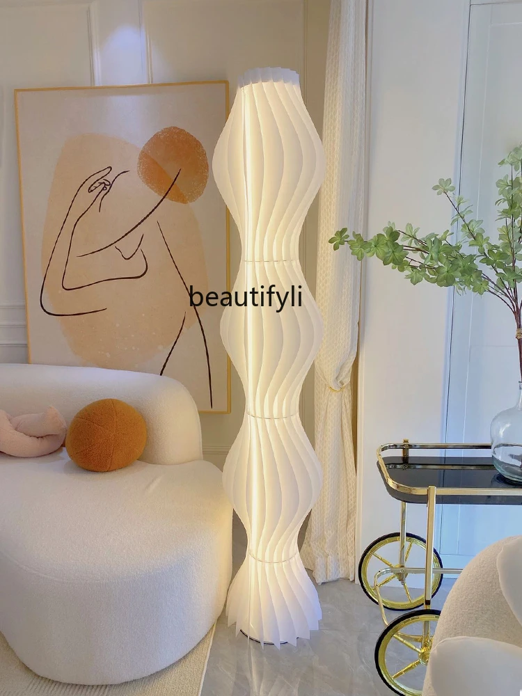 

Living Room Floor Stand Decoration Large Decorative TV Cabinet beside Sofa Housewarming Bedside Grass Skirt Lights