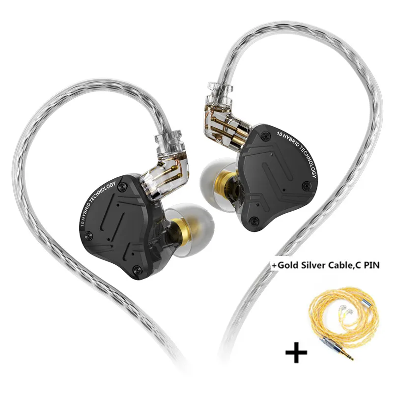 KZ ZS10 PRO X HIFI 低音メタルハイブリッドインイヤーイヤホン