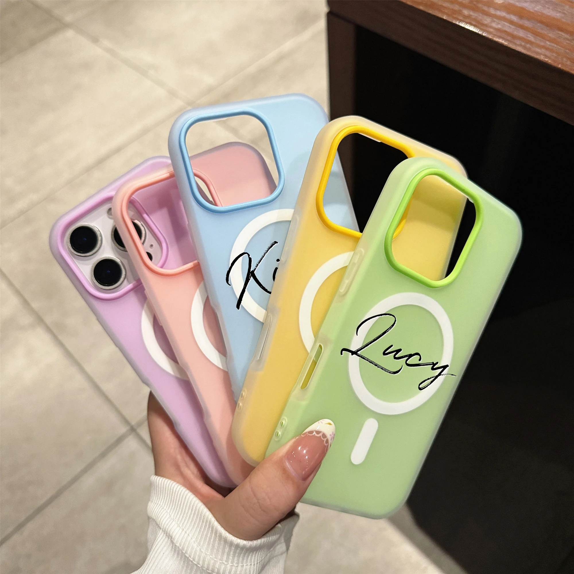 Custom Name Letters 2-in-1 Magnetic Suction Phone Case Commemorative Gift thumbnail 3