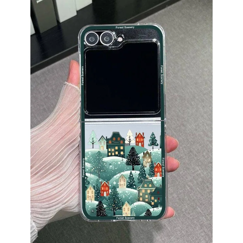Winter Snow View House Shockproof Phone Case Cover