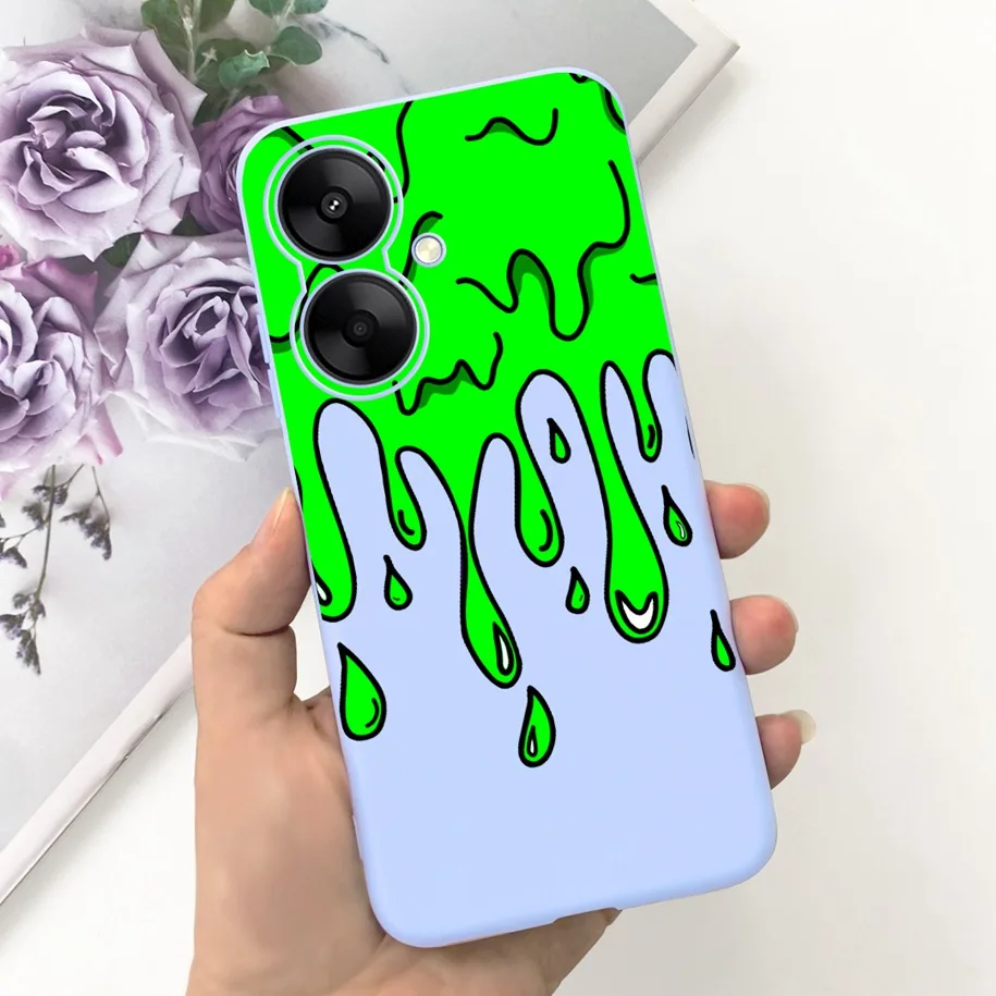 2023 Fashion Pattern Soft Silicone Phone Back Cover