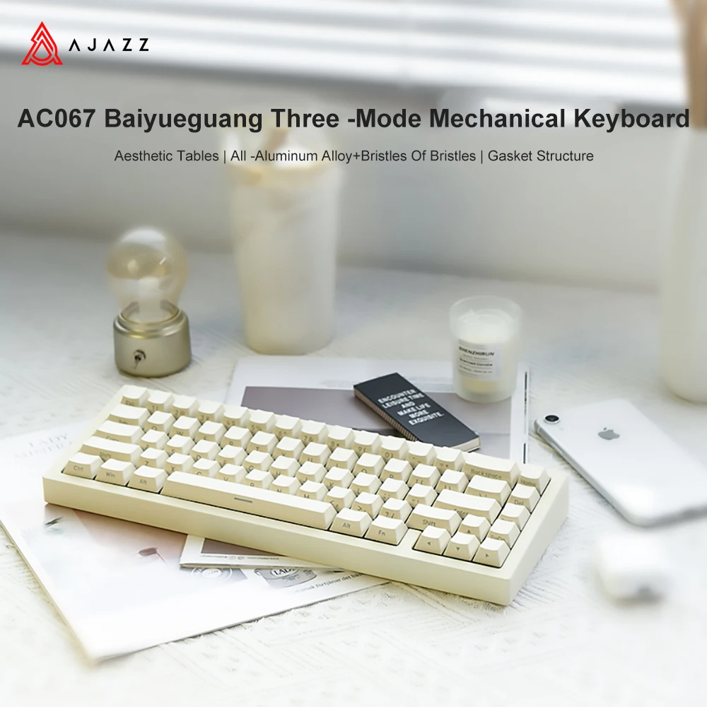 AJAZZ AC067 Bluetooth Gaming Keyboard RGB Backlit Wireless Mechanical