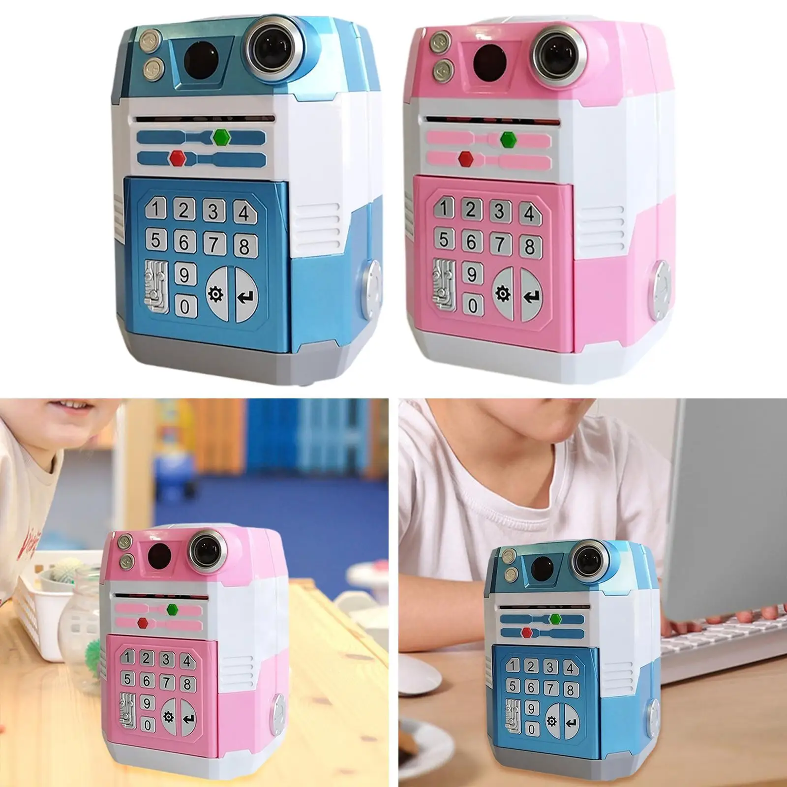 ATM Savings Device for Children, Electronic Money Box with Password Feature