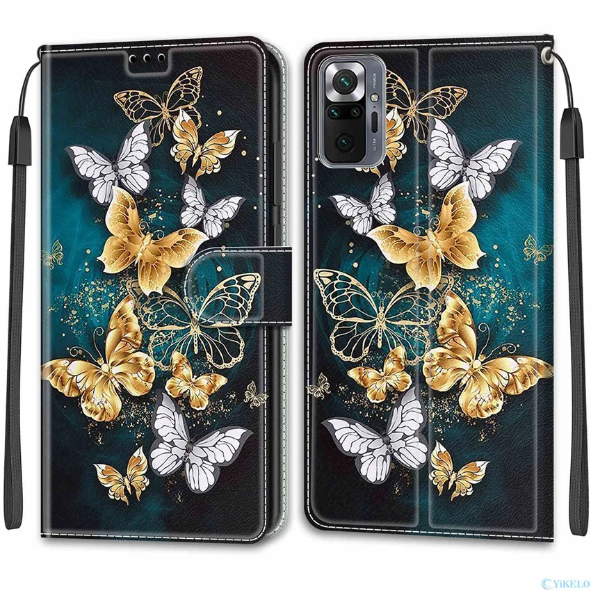 Elegant Butterfly Flip Leather Wallet Phone Case Book Cover