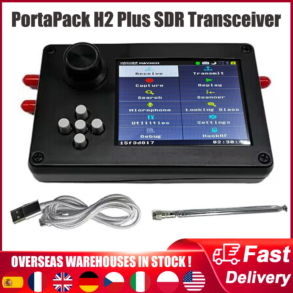 PortaPack H2 Plus SDR Software Defined Radio 3.2 inch Touch Screen With