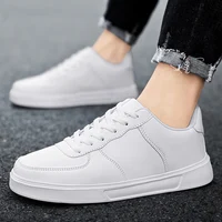 Classic Leather Men White Casual Shoes Breathable Comfort Sneakers Outdoor Mens Walking Running Shoes Couple Footwear Size 36-47