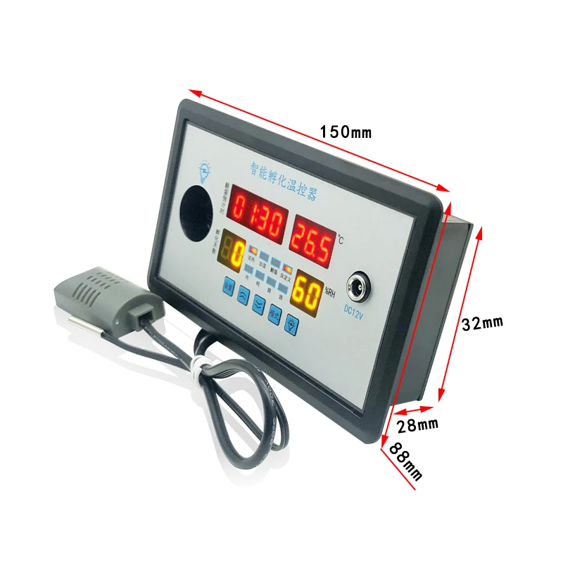 Smart Thermostat Digital ZFX-W9002 Thermostat Temperature Humidity Control Incubator 360 Automatic Egg Turning 12V/220V Smart Thermostat