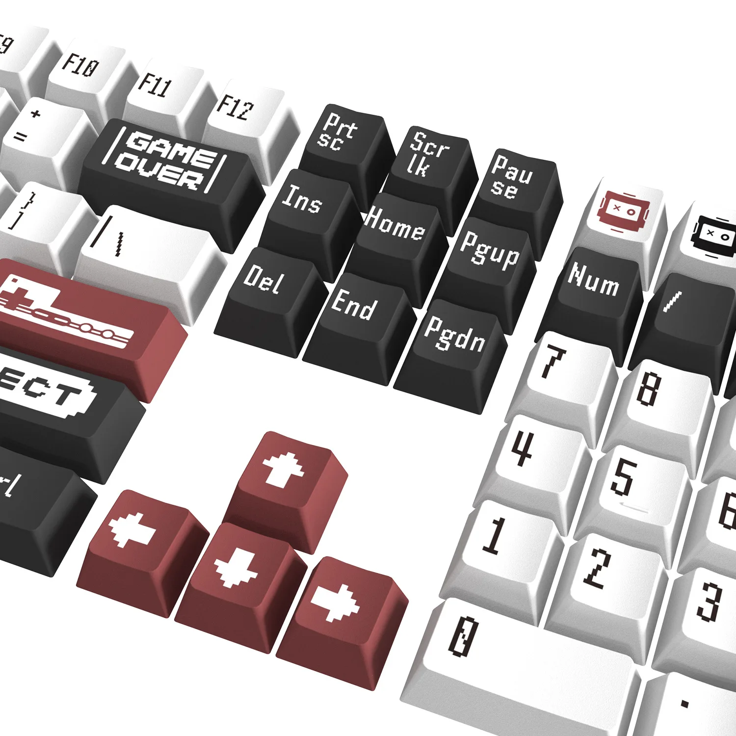 Колпачки для механической клавиатуры Cherry MX Switch, 129 клавиш, в стиле ретро