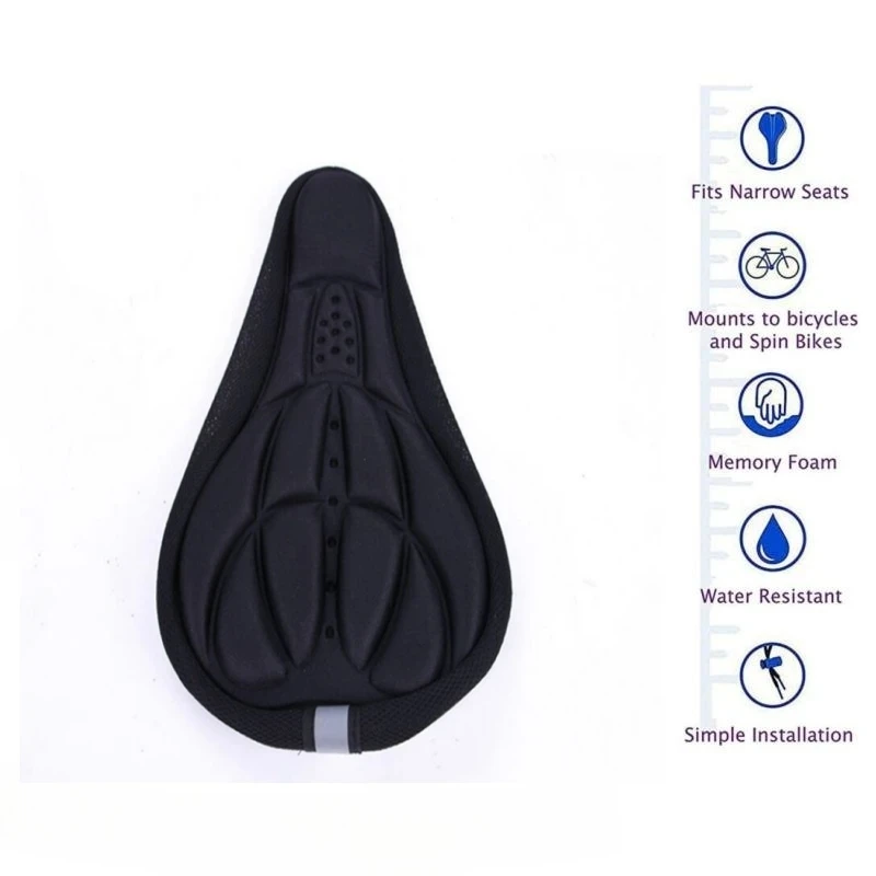 Soft Cycling Bicycle MTB Bike Saddle Seat Cover Cushion Sponge Foam