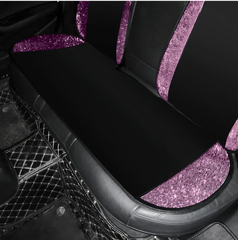 Purple Car Accessories Sparkle Auto Seat Cover Universal Cushion Front Rear  Full Set Crystal Crown Noble Winter For Girls Women - Automobiles Seat  Covers - AliExpress