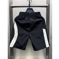 Men Trendy Contrast Color Sports Running Quick Dry Short Pants 2024 Summer Casual Pocket Loose Straight Beach Shorts Ropa Hombre 2