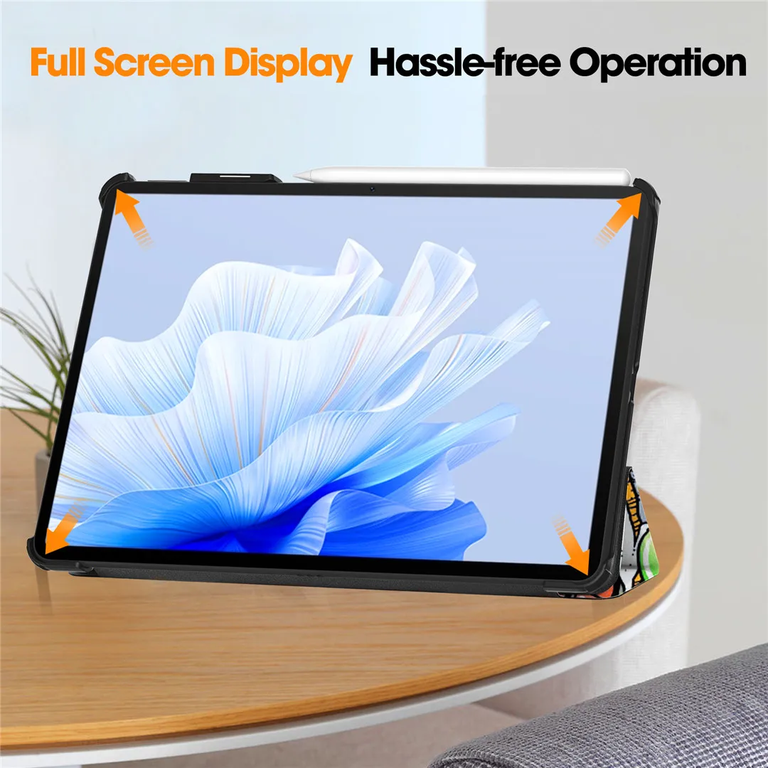 Huawei MatePad Air 11.5" 2023 tablet tok, háromrészes állvány, táblagép tok, Matepad Air DBY2-AL00 W00 11.5 hüvelykes tablet tok, Funda_voghion.com