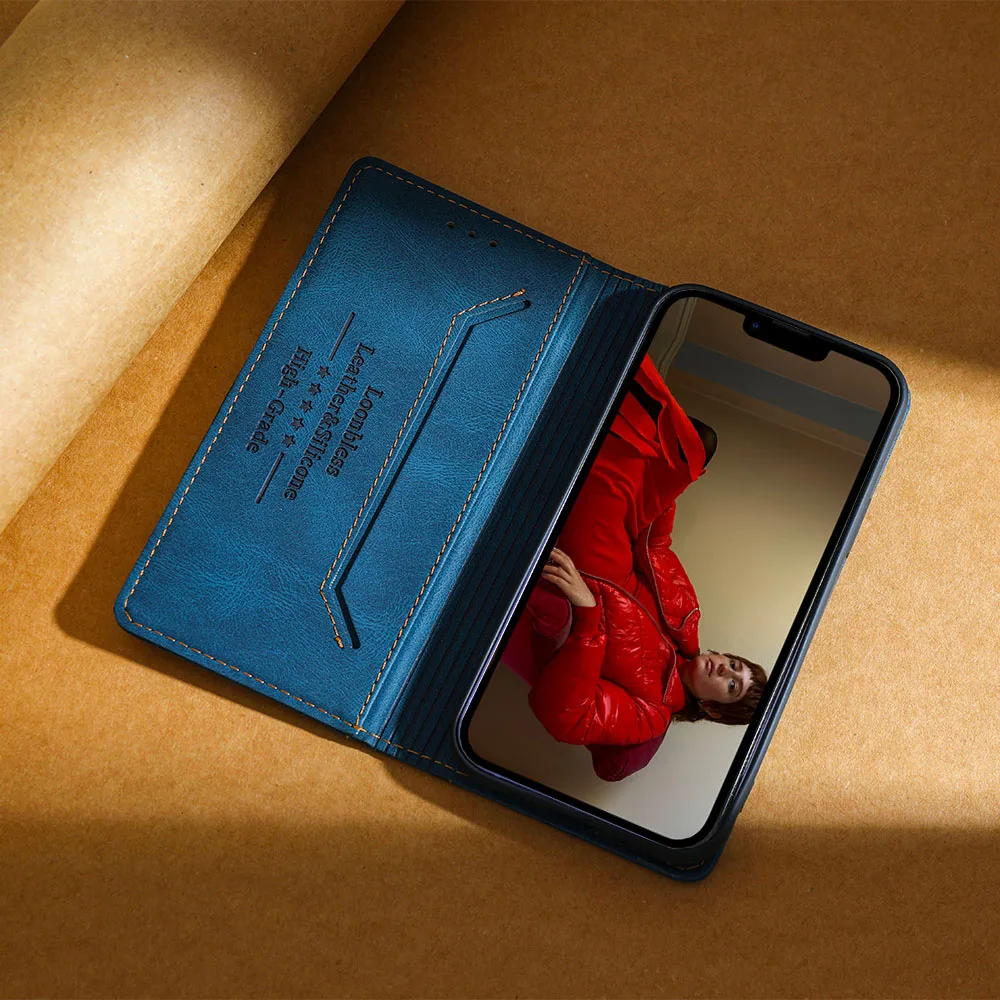 Premium Anti-Theft Leather Wallet Case Cover