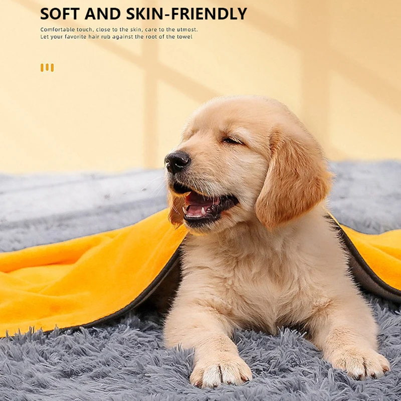  HACLEN Toalla para perro, bata de baño de secado rápido, abrigo  de secado para perros, toallas súper absorbentes, perfecta para secar  perros, gatos y otras mascotas, morado, XXL : Productos para