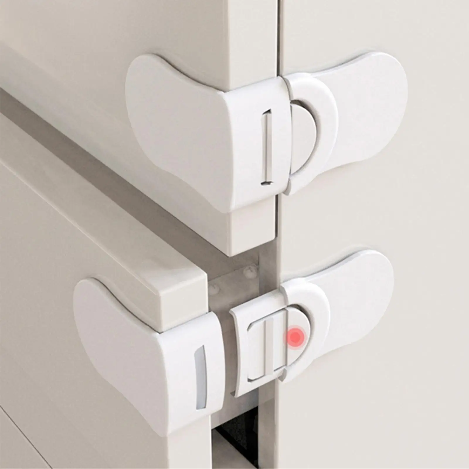 2 Pieces Houshold Baby Proofing Cabinet Locks for Home Drawers Fridges