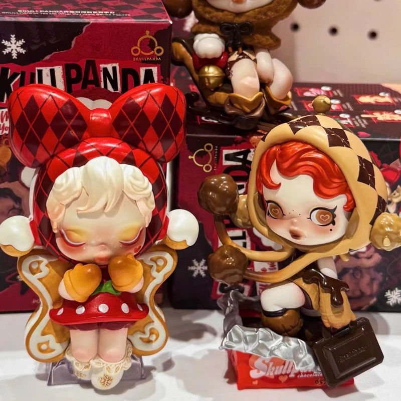 SKULLPANDA Tell Me フィギュアセット ベル POP MART SKULLPANDA Tell Me What You Want Xmas Blind Box