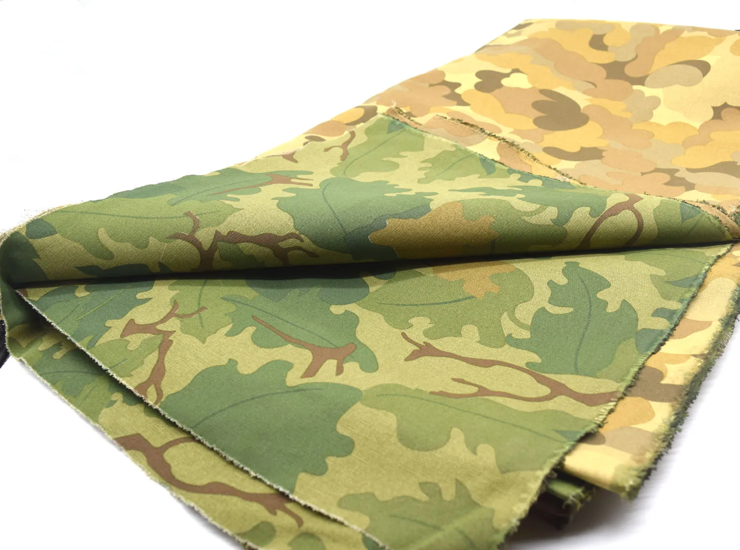 REVERSIBLE WWII WW2 VIETNAM WAR M1 MITCHELL CAMOUFLAGE FABRIC COTTON