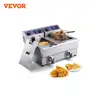 VEVOR Electric Deep Fryer w/Dual Removable Tanks 24L 3000W Commercial Countertop Fryer for Chicken French Fries Frying Chips 1