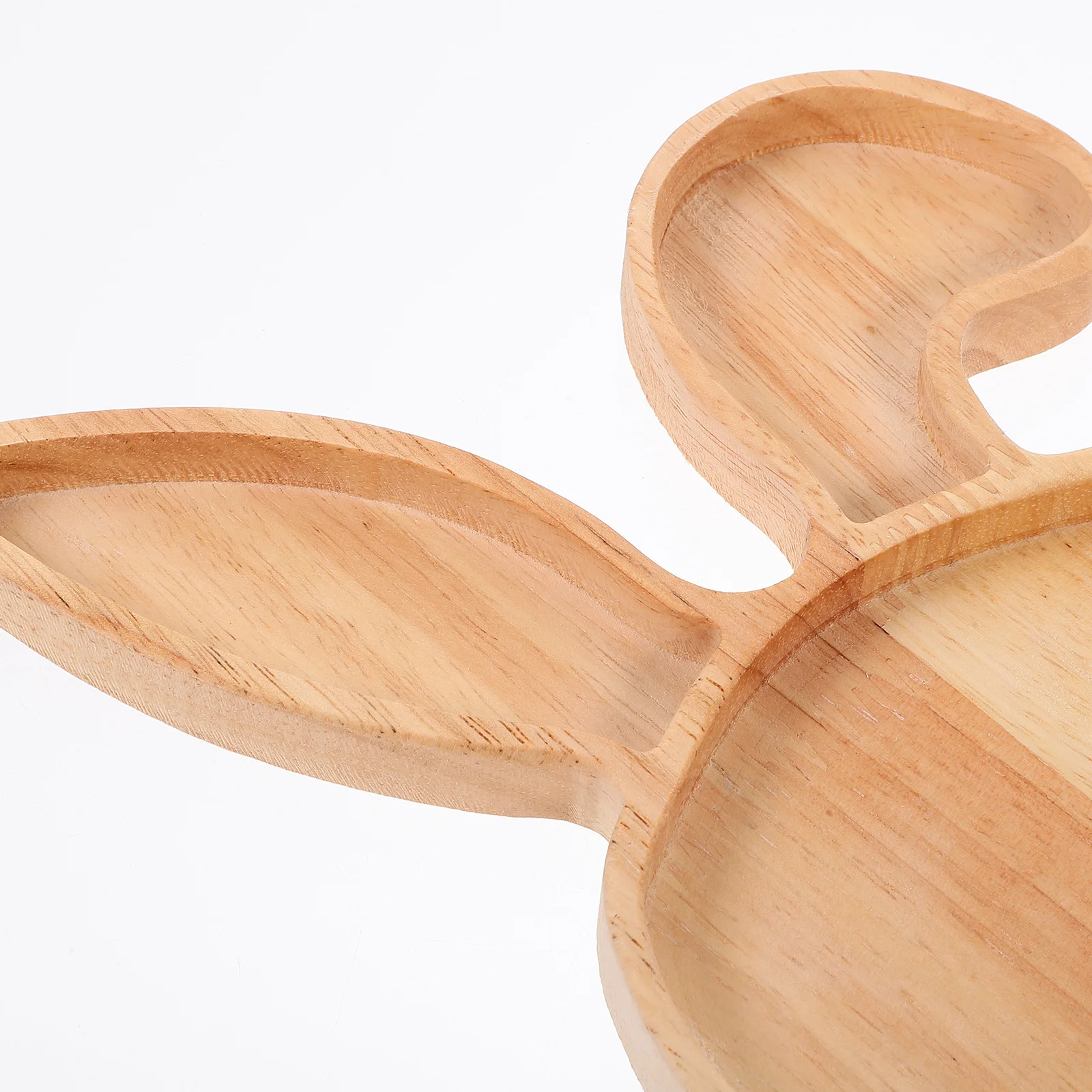 Easter Farmhouse Fruit Holder Decorative Bunny Tray Wood Dessert Cupcake Serving Plate Easter Bunny Plate 3