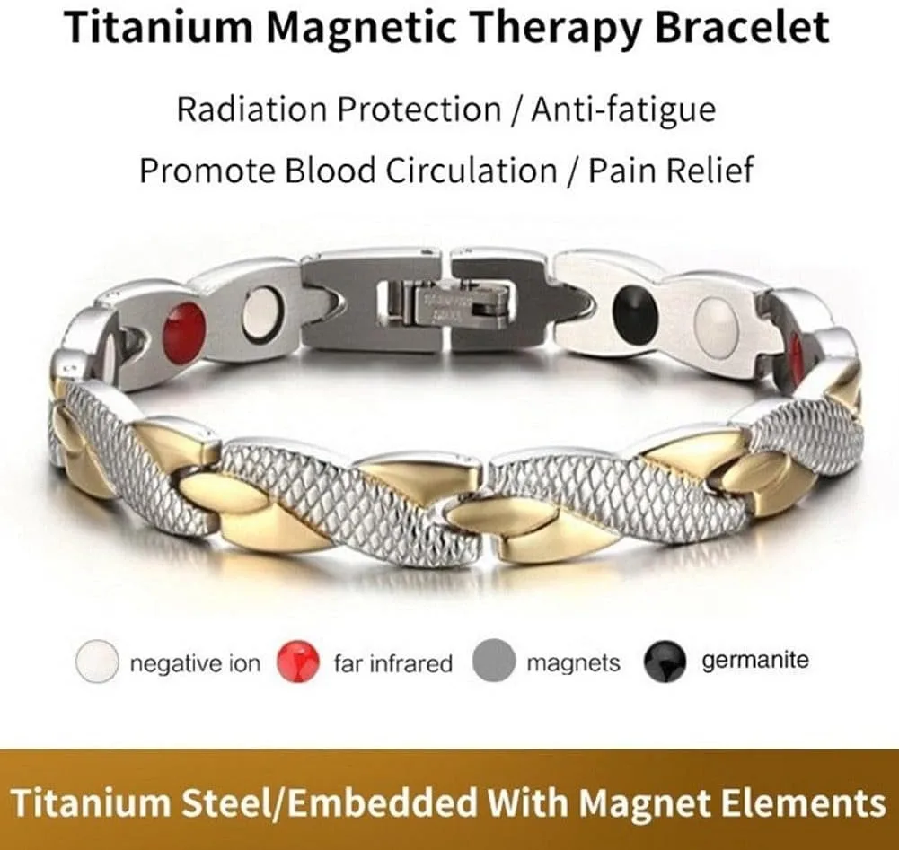 1pc Snake Dragon Pattern Magnetic Therapy Bracelet Healthy Weight Loss Bracelet Sports Luxury Jewelry For Women MenGif