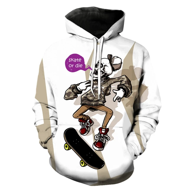 New Bee Printing Hoodie Men's Sweatshirt Thickened Casual Cartoon