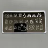 XMQ Nail Art Stamping Plate French Designs 6