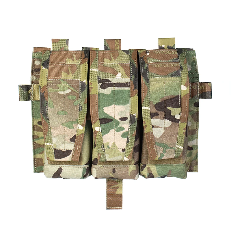 

PEW Tactical 5.56 Mag Pouch Panel Triple Mag Carrier MOLLE Pouch Flap For AVS JPC2.0