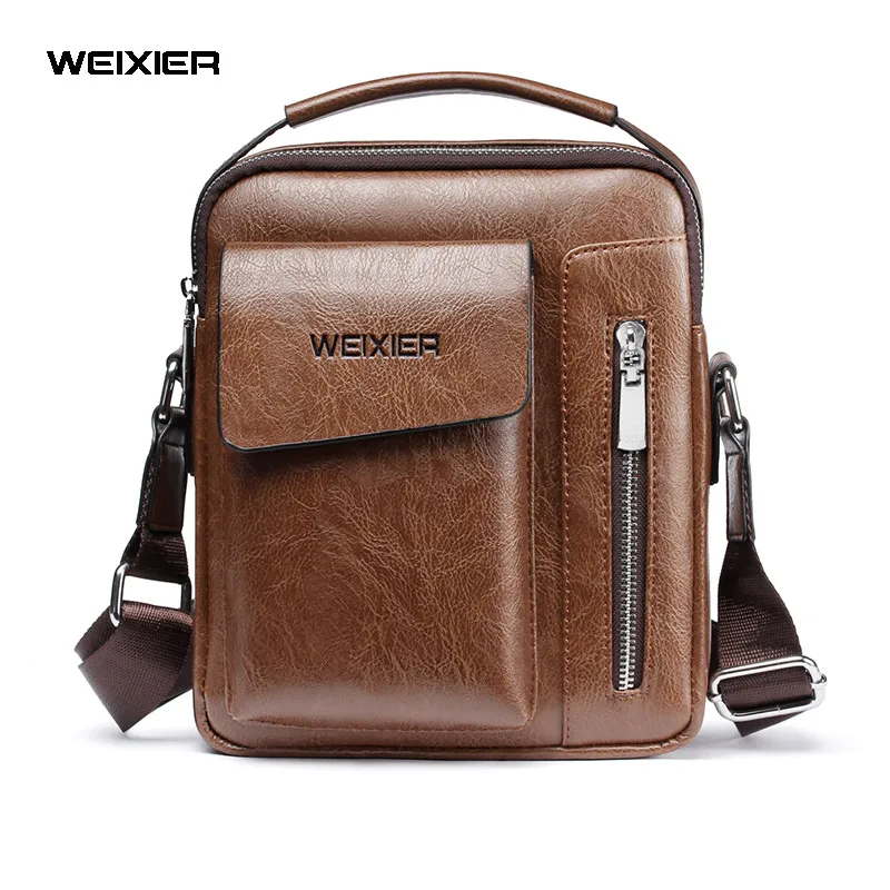 

Men Shoulder Bags Crossbody Multi-function Luxury Designer Men's Handbags Capacity PU Leather For Male Messenger Bags Tote Bag
