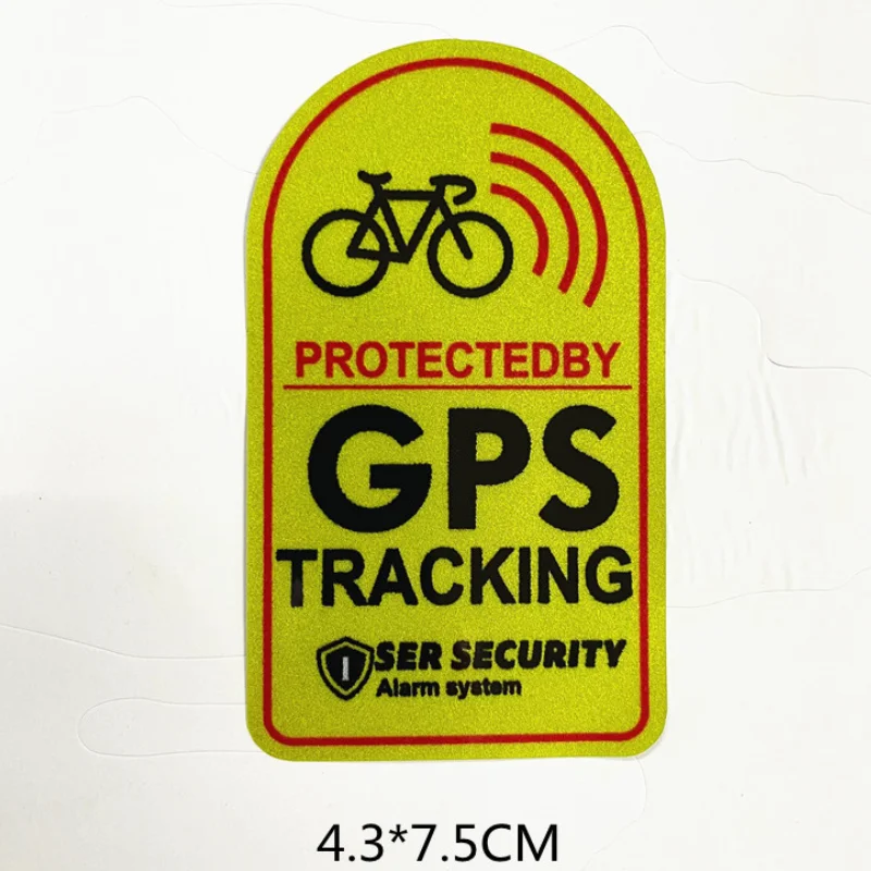 Bike Stickers 1set Bicycle GPS Scooter Motorcycle Anti-Theft Warning Tracking Reflective Waterproof