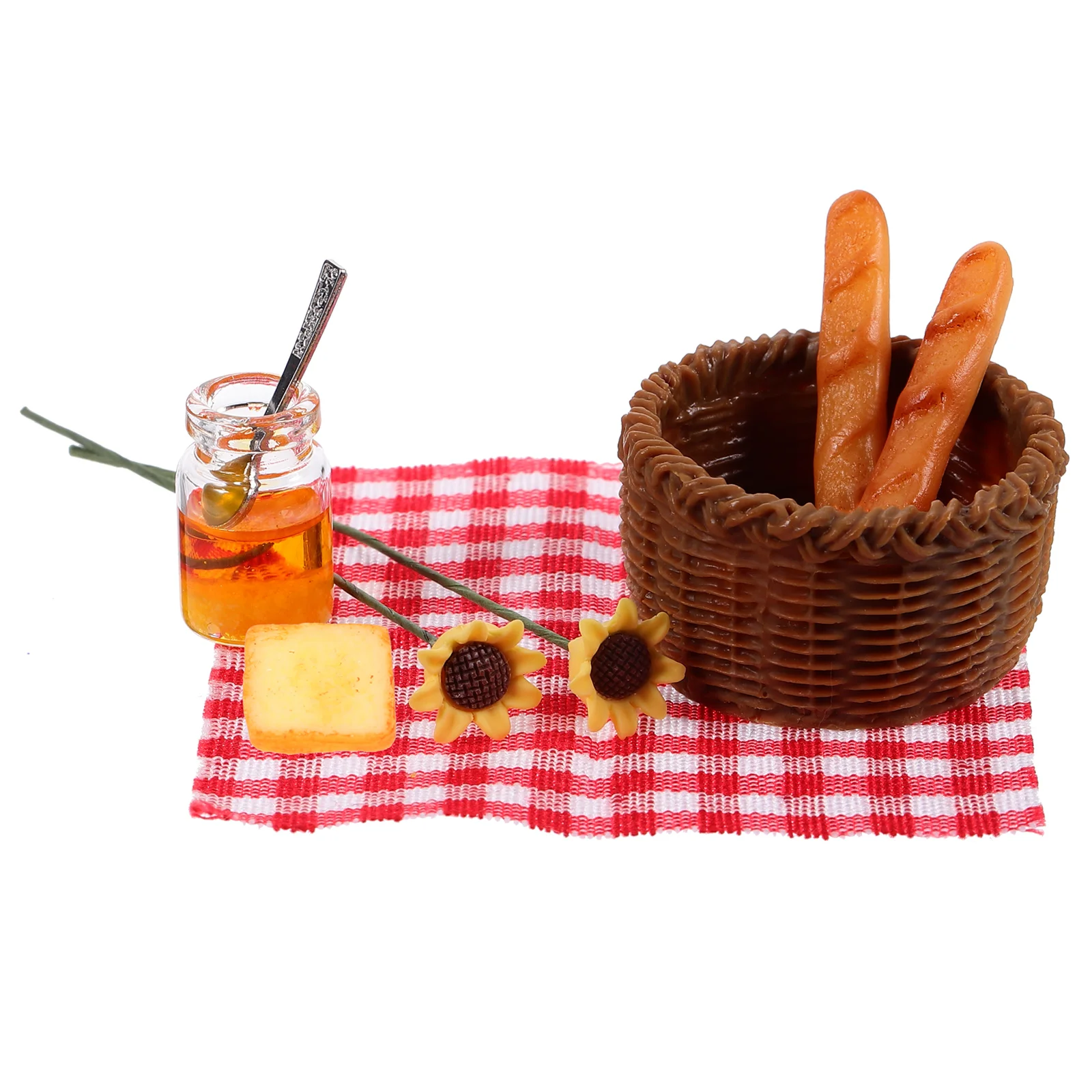 

Home Decor Dollhouse Accessories Scene Layout Miniature Model Honey Pot Bread Jar Photo Prop