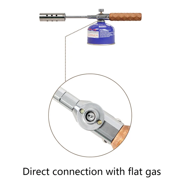 Égők Gázok Fáklya Fa Fogantyú Állítható Barbecue Lángpisztoly Meghosszabbított Goromba Fogaskerék, Forgatható Kézi Kiegészítők - Image 2
