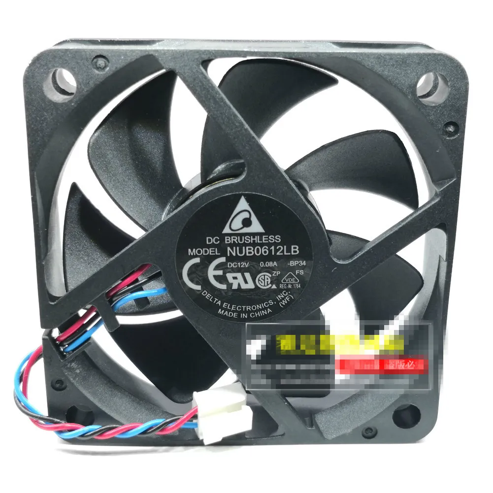 

Freight free new Delta DELTA 6015 12V 0.08A NUB0612LB ultra quiet cooling fan