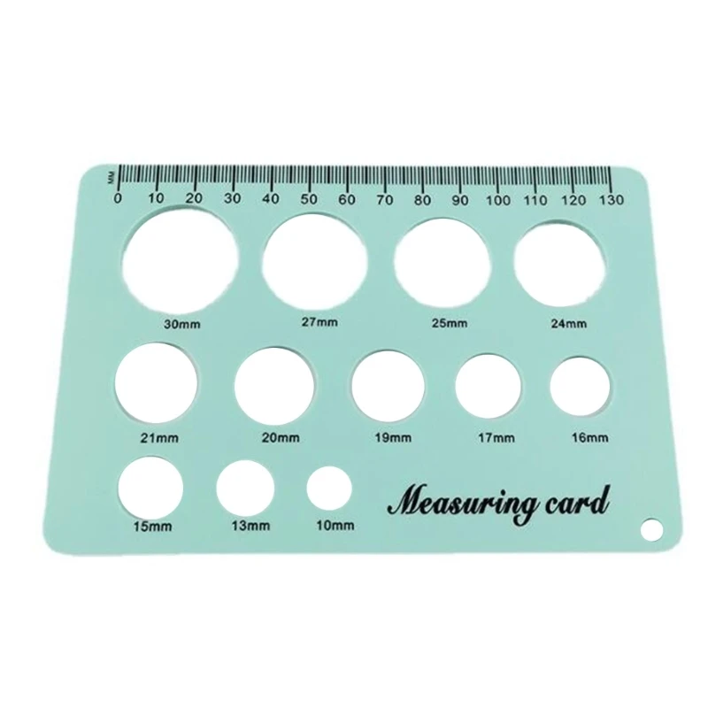 

Silicone Nipple Measuring Card Breast Flange Circle Ruler Sizing Tool Efficient Breast Feeding Supplies Accessory Y55B