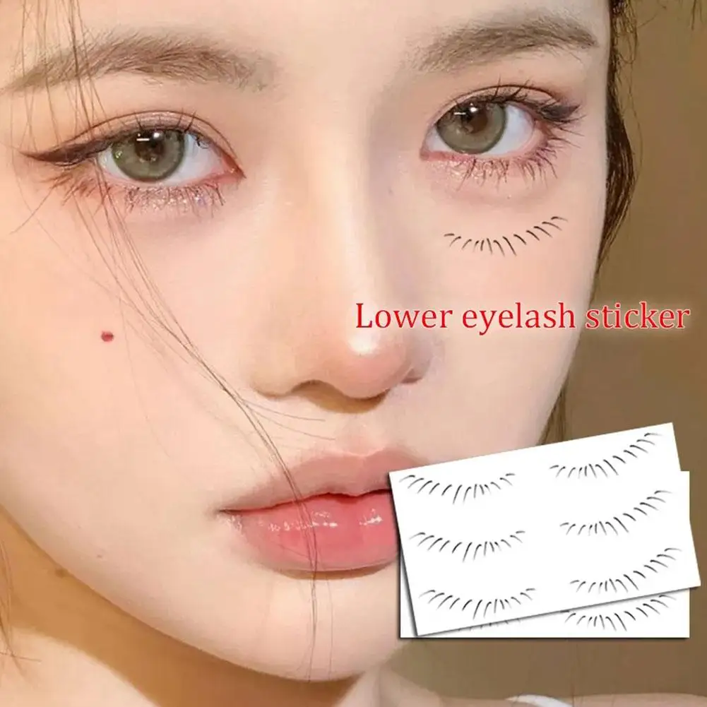 

Waterproof Lower Eyelash Tattoo Stickers Makeup Lashes Patch Lifelike Temporary Eyelash Eyelashes Extension Tattoo Natural H7T3