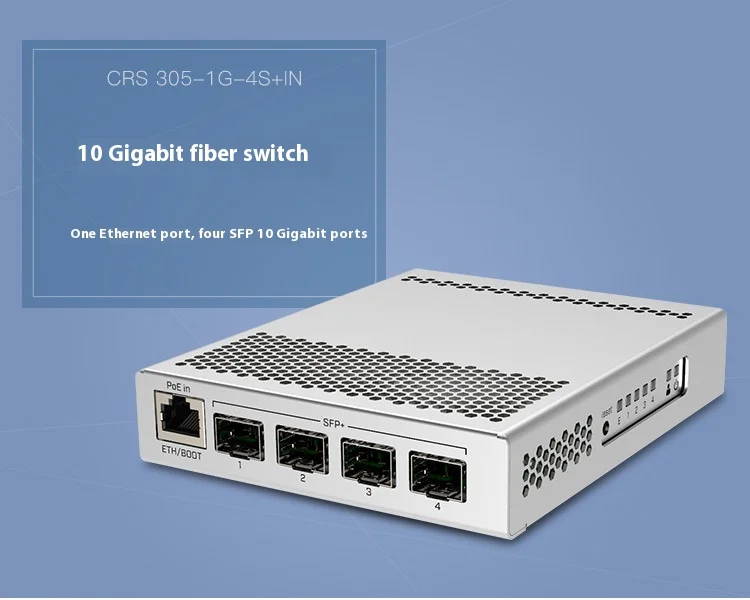 CRS305-1G-4S+IN SFP+ 10Gbps Five-Port Smart Managed Switch Dual System RouterOS