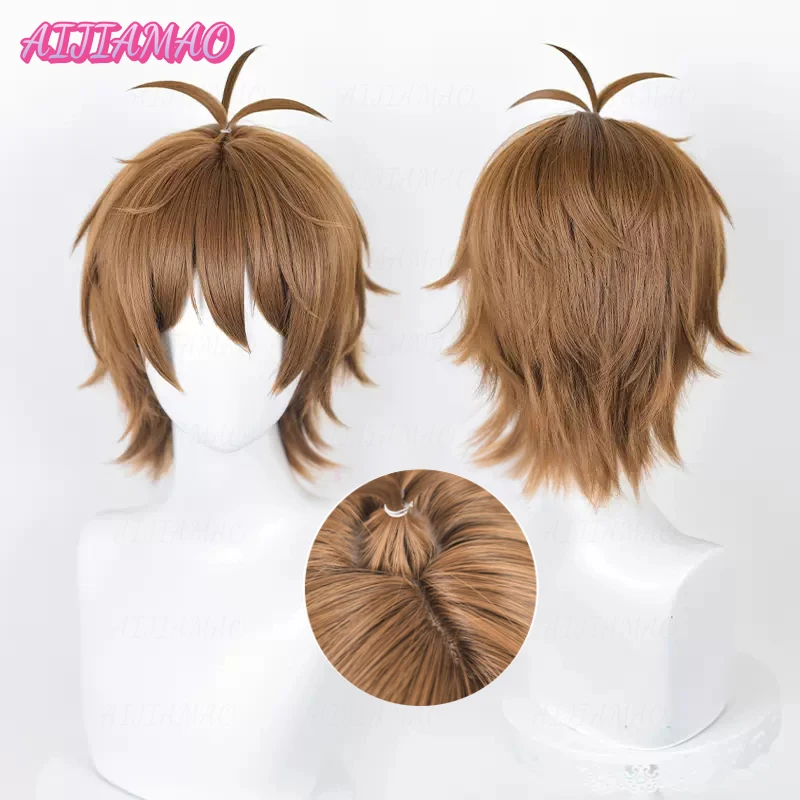 

Eiden Cosplay Wig Game Nu: Carnival Cosplay Eiden Wig 30cm Short Brown Heat Resistant Synthetic Hair Blade Anime Wigs + Wig Cap