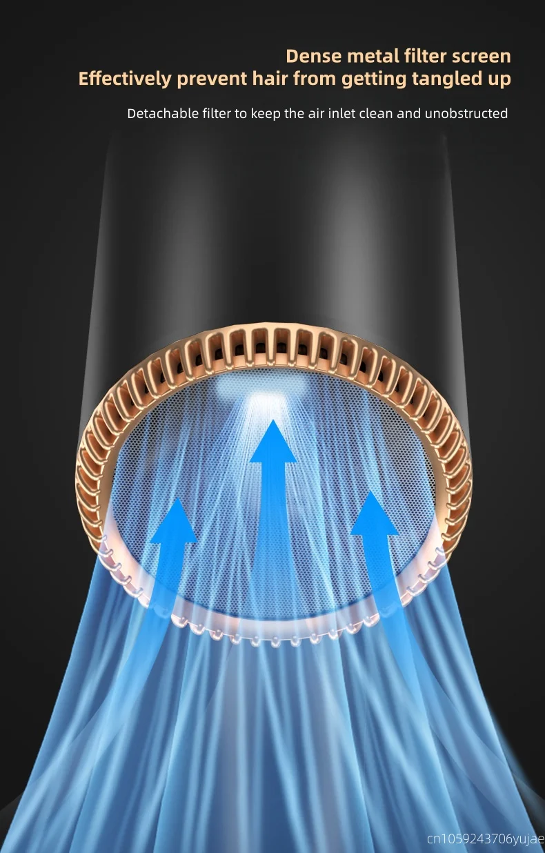 Latest 2400W Quick Drying Hair Dryer With Led Display Light And Billion Level Bl