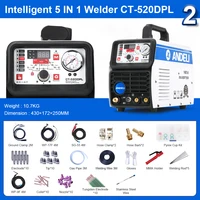 ANDELI  Multi-Function Welding Machine TIG/Plasma CUT/MMA 3 IN 1 Welder DC TIG welding Aluminium 220V 2