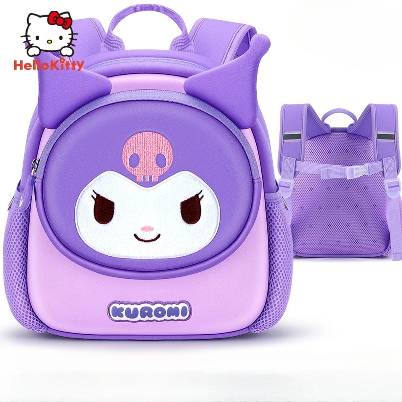 

Sanrio мультфильм Kuromi Школьная Сумка водоотталкивающая Милая аниме дышащая Нескользящая вместительная сумка для хранения детский подарок
