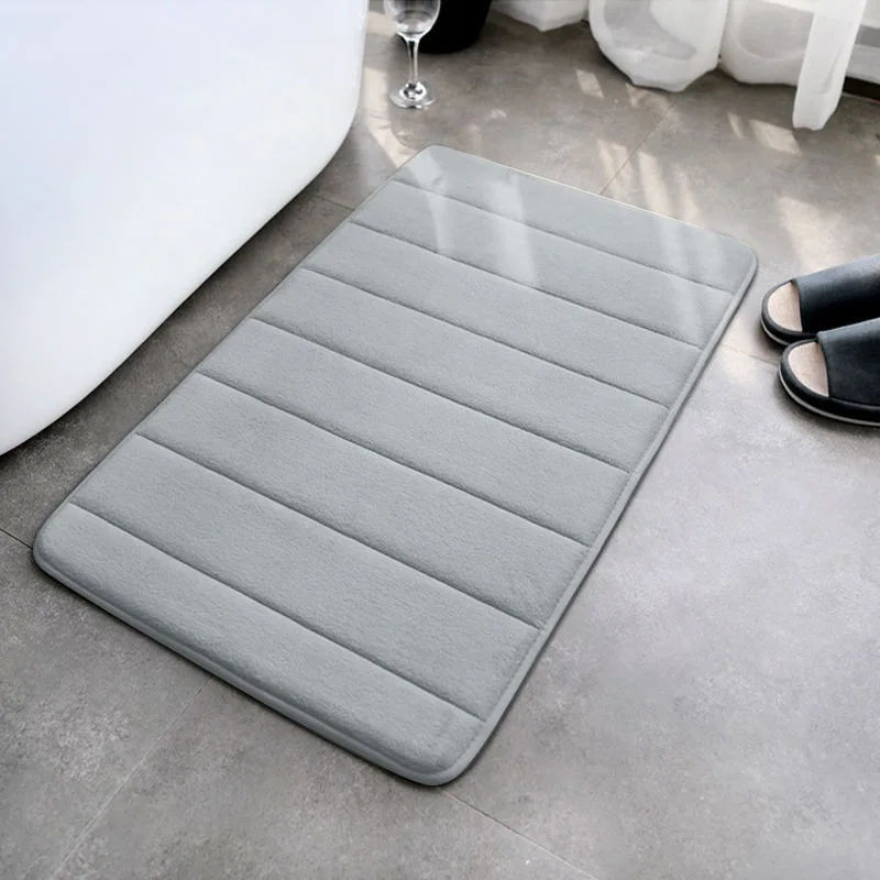 Alfombra De Baño Terciopelo Coral | Antideslizante Superabsorbente | Lavable A Máquina | 40x60 Cm