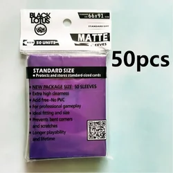 50 PCS Dark Blue Matte Card Sleeves - Premium Protection for Trading and Playing Cards (Purple 50PCS)