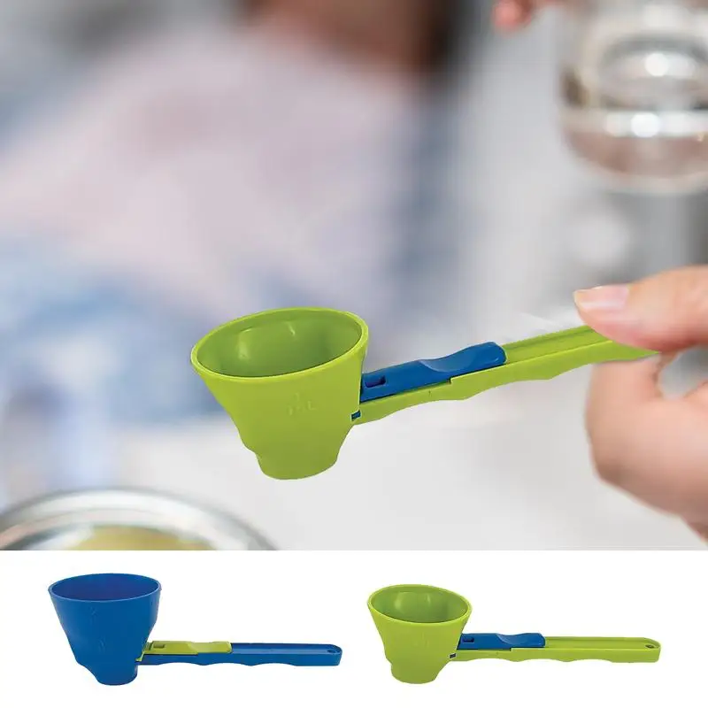 1pc Durable PP Material Protein Powder Scoop - Sliding Funnel for Milk & Supplements, Kitchen Gadget for All Occasions
